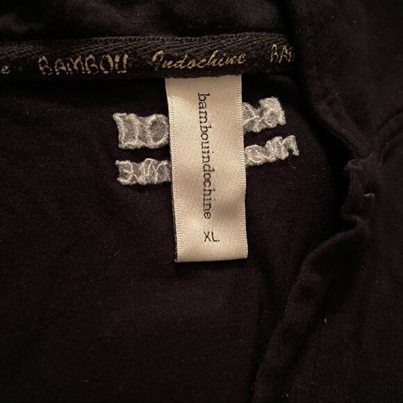 XL Bambou Indochine Black with white Logo SS Shirt - Picture 4 of 5